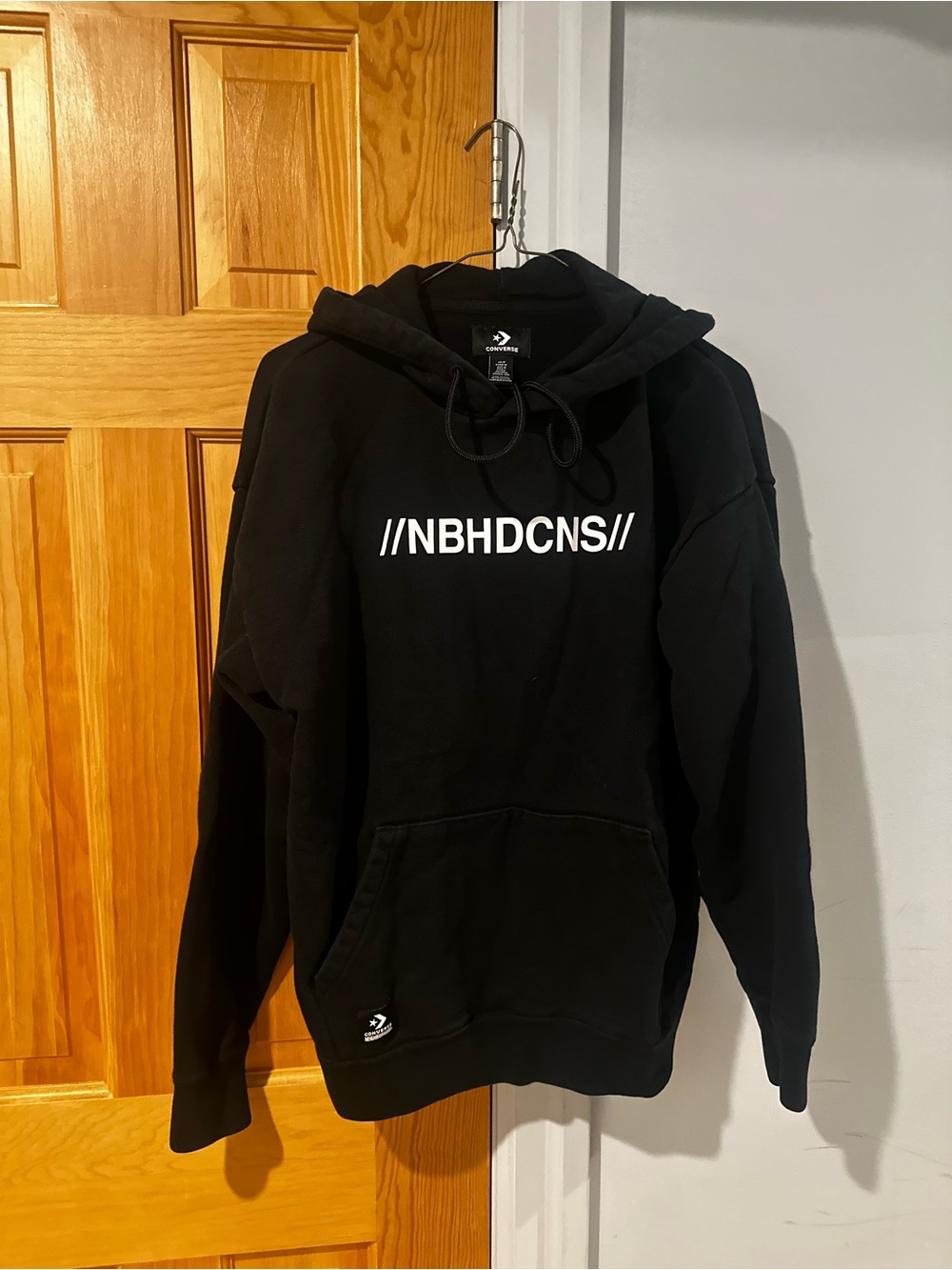 Converse x Neighbourhood Collab Black Hoodie NBHDCNS